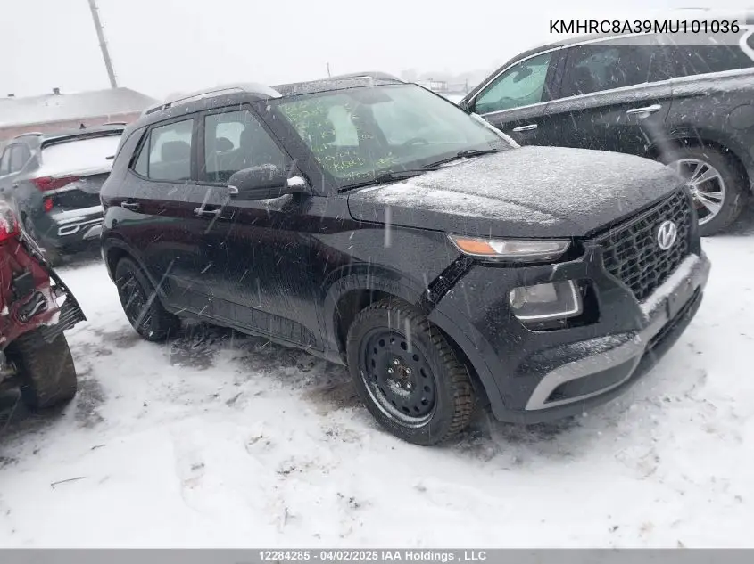 2021 Hyundai Venue Trend VIN: KMHRC8A39MU101036 Lot: 12284285