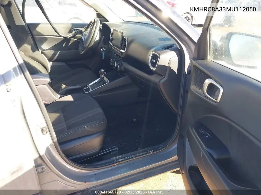 2021 Hyundai Venue Sel VIN: KMHRC8A33MU112050 Lot: 41665779