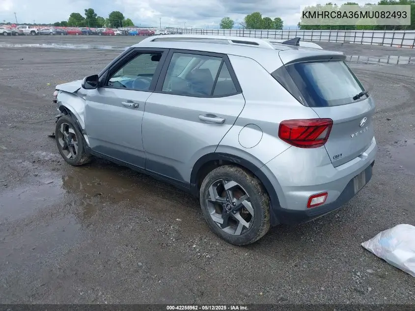 2021 Hyundai Venue Sel VIN: KMHRC8A36MU082493 Lot: 42255962