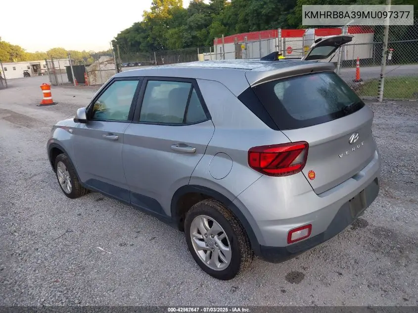 2021 Hyundai Venue Se VIN: KMHRB8A39MU097377 Lot: 42567647