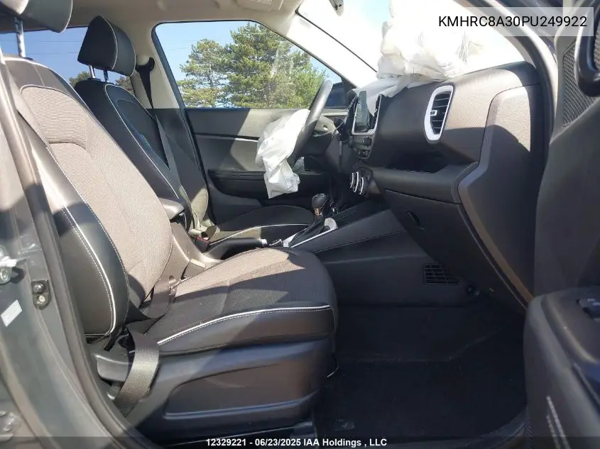 2023 Hyundai Venue VIN: KMHRC8A30PU249922 Lot: 12329221