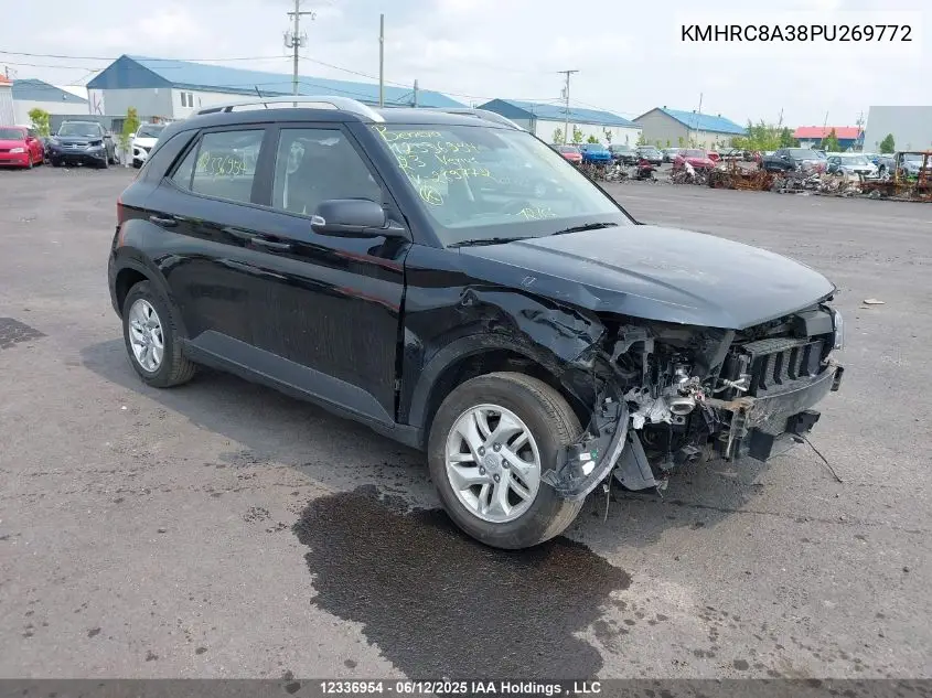 2023 Hyundai Venue Preferred VIN: KMHRC8A38PU269772 Lot: 12336954