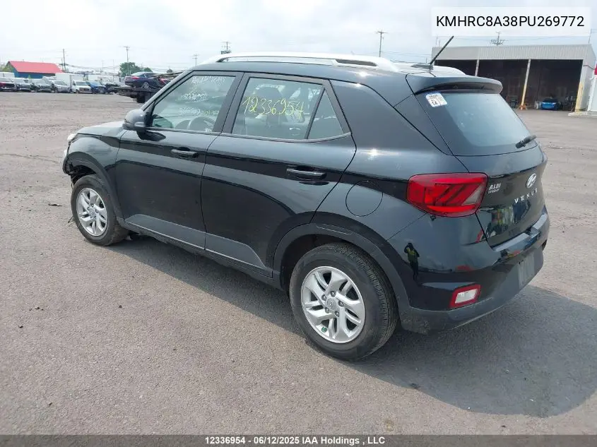 2023 Hyundai Venue Preferred VIN: KMHRC8A38PU269772 Lot: 12336954