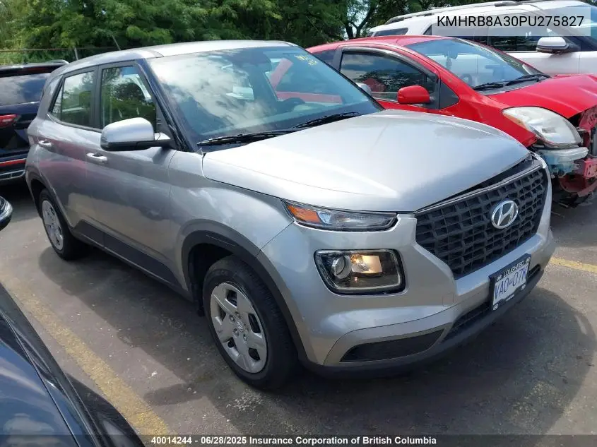2023 Hyundai Venue VIN: KMHRB8A30PU275827 Lot: 40014244