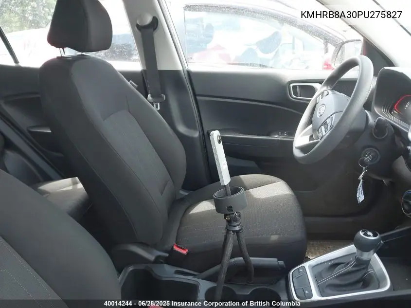 2023 Hyundai Venue VIN: KMHRB8A30PU275827 Lot: 40014244
