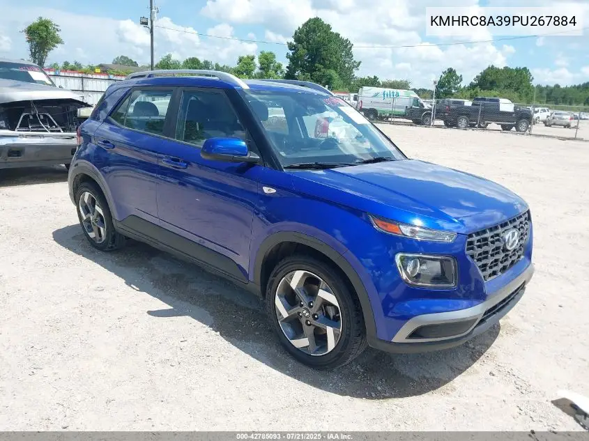 2023 Hyundai Venue Sel VIN: KMHRC8A39PU267884 Lot: 42785093