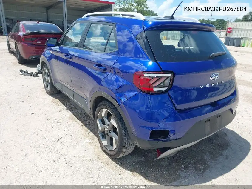 2023 Hyundai Venue Sel VIN: KMHRC8A39PU267884 Lot: 42785093