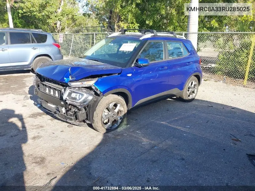 2024 Hyundai Venue Limited VIN: KMHRC8A33RU285025 Lot: 41732894