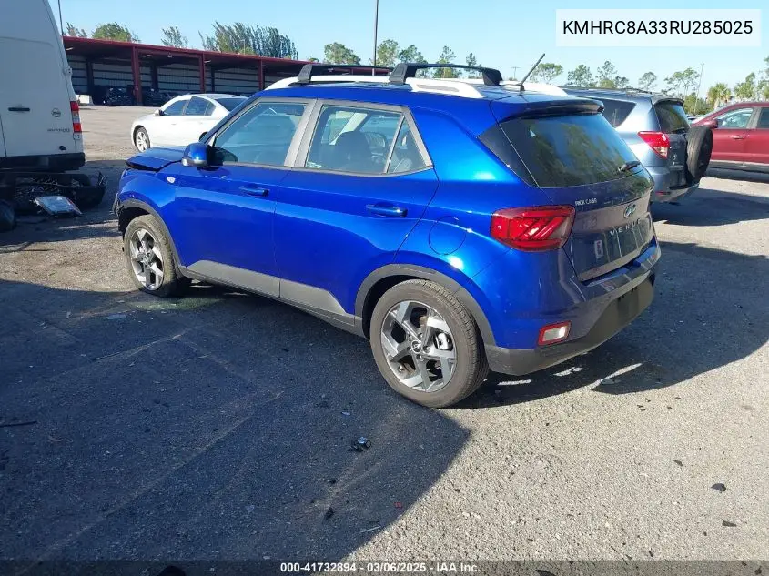 2024 Hyundai Venue Limited VIN: KMHRC8A33RU285025 Lot: 41732894