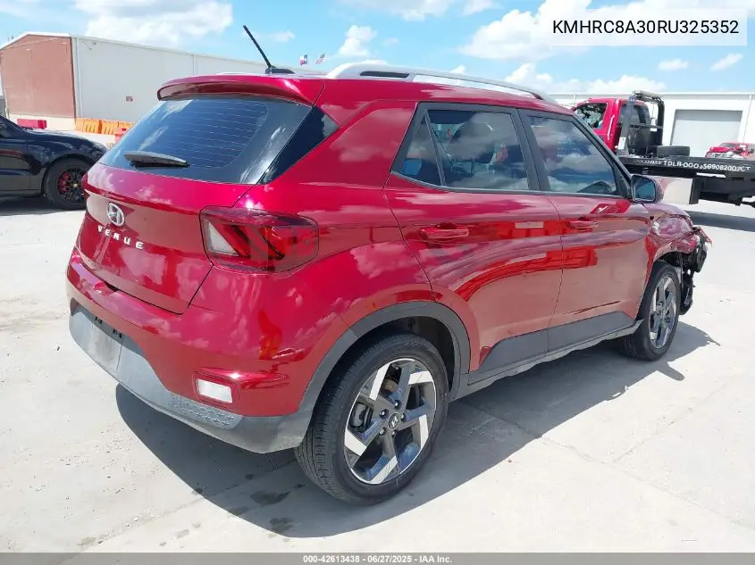2024 Hyundai Venue Limited VIN: KMHRC8A30RU325352 Lot: 42613438