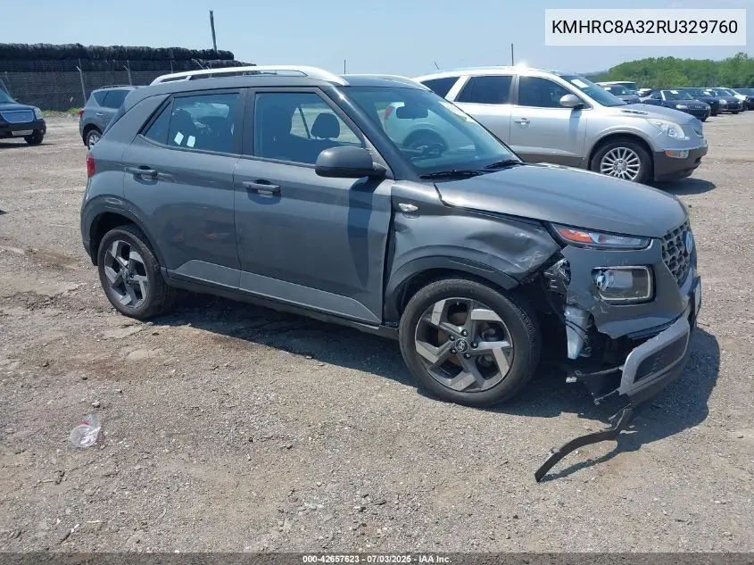 2024 Hyundai Venue Sel VIN: KMHRC8A32RU329760 Lot: 42657623