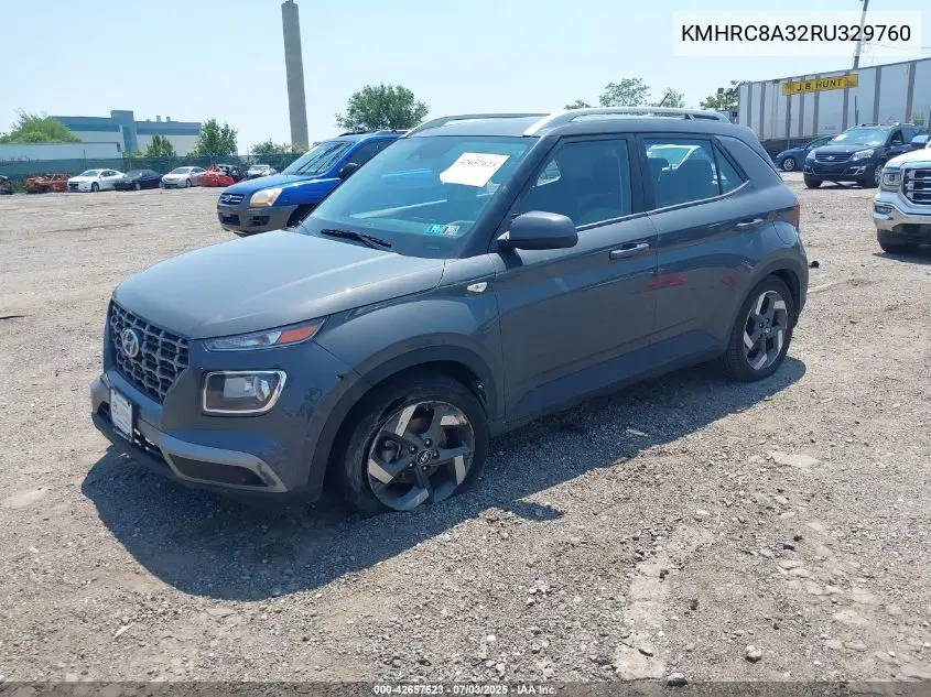 2024 Hyundai Venue Sel VIN: KMHRC8A32RU329760 Lot: 42657623