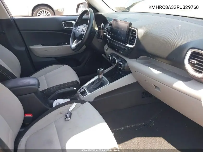 2024 Hyundai Venue Sel VIN: KMHRC8A32RU329760 Lot: 42657623