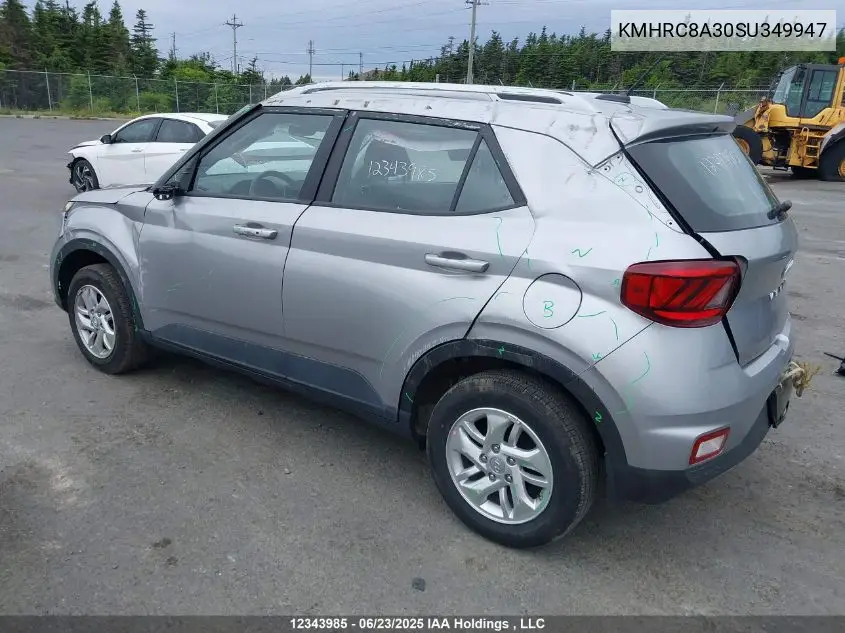 2025 Hyundai Venue Preferred VIN: KMHRC8A30SU349947 Lot: 12343985
