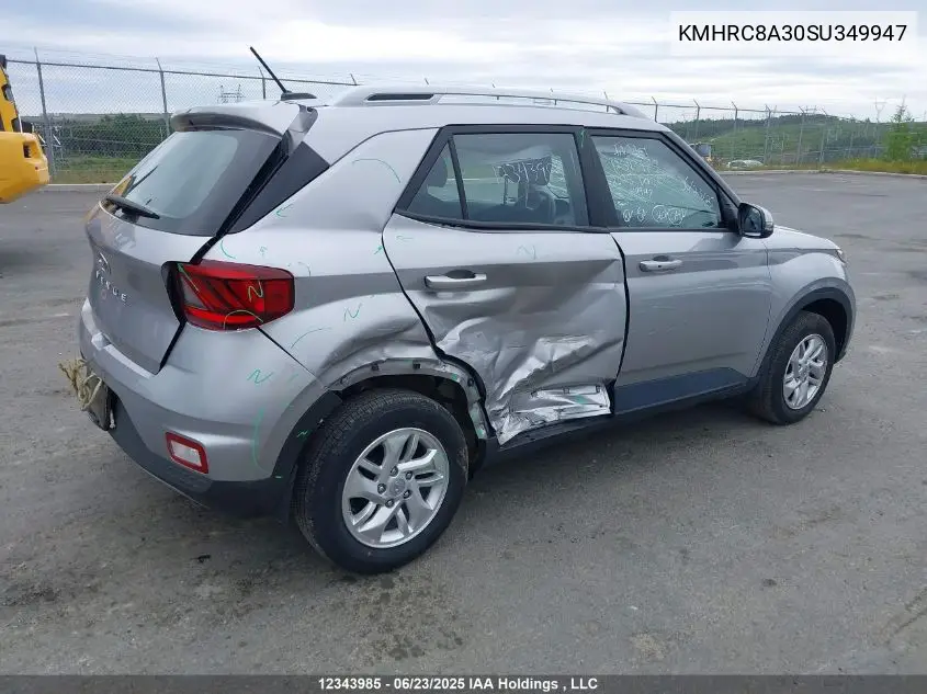 2025 Hyundai Venue Preferred VIN: KMHRC8A30SU349947 Lot: 12343985