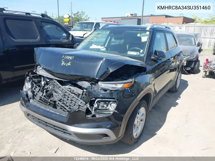 2025 Hyundai Venue Sel/Limited VIN: KMHRC8A34SU351460 Lot: 12346014