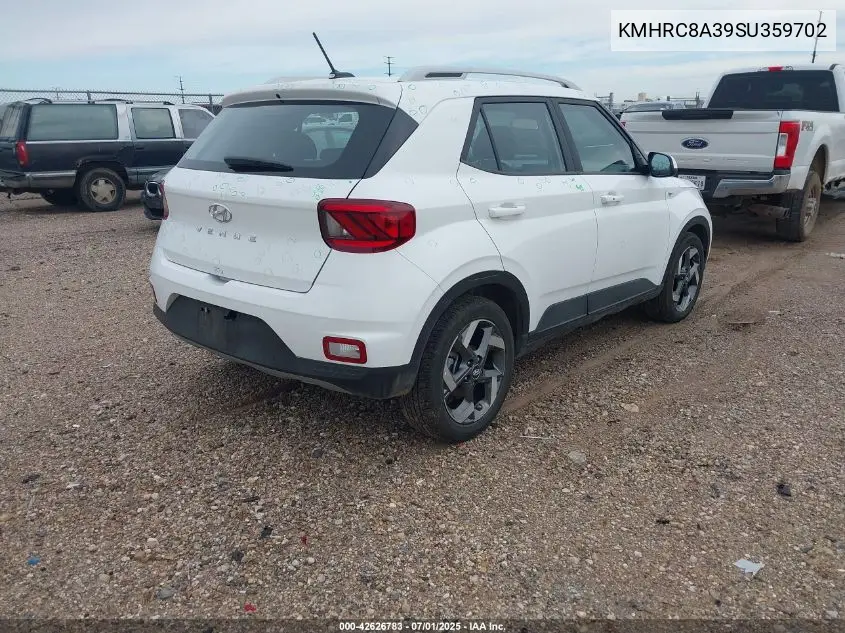 2025 Hyundai Venue Sel VIN: KMHRC8A39SU359702 Lot: 42626783