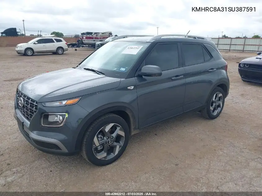 2025 Hyundai Venue Sel VIN: KMHRC8A31SU387591 Lot: 42662212