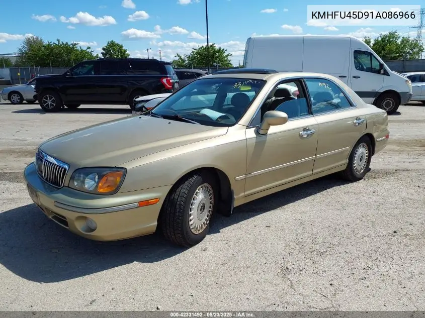 2001 Hyundai Xg300 VIN: KMHFU45091!086966 Lot: 42331492
