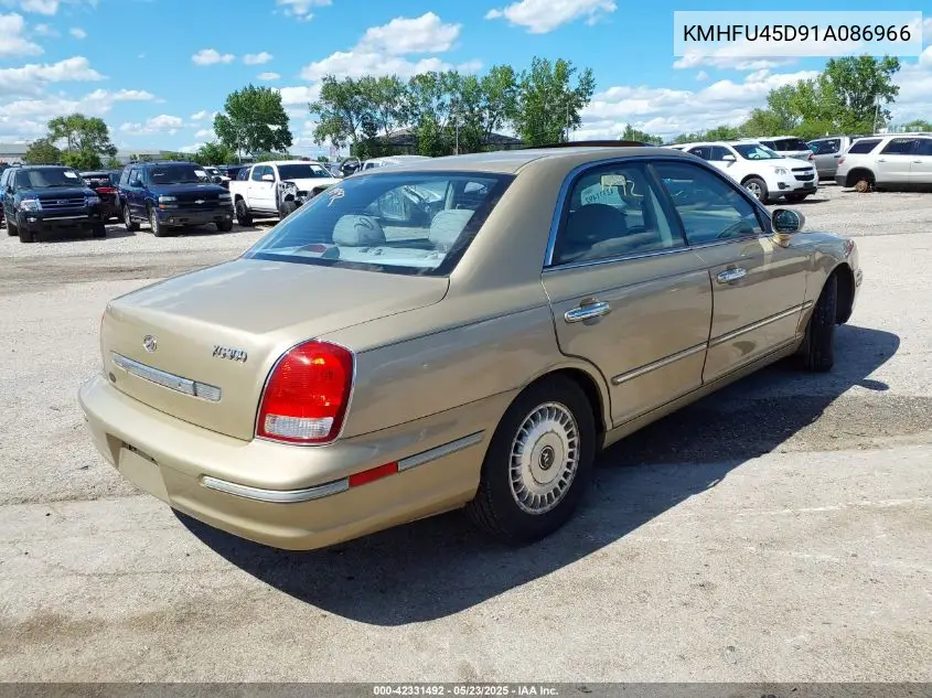 2001 Hyundai Xg300 VIN: KMHFU45091!086966 Lot: 42331492