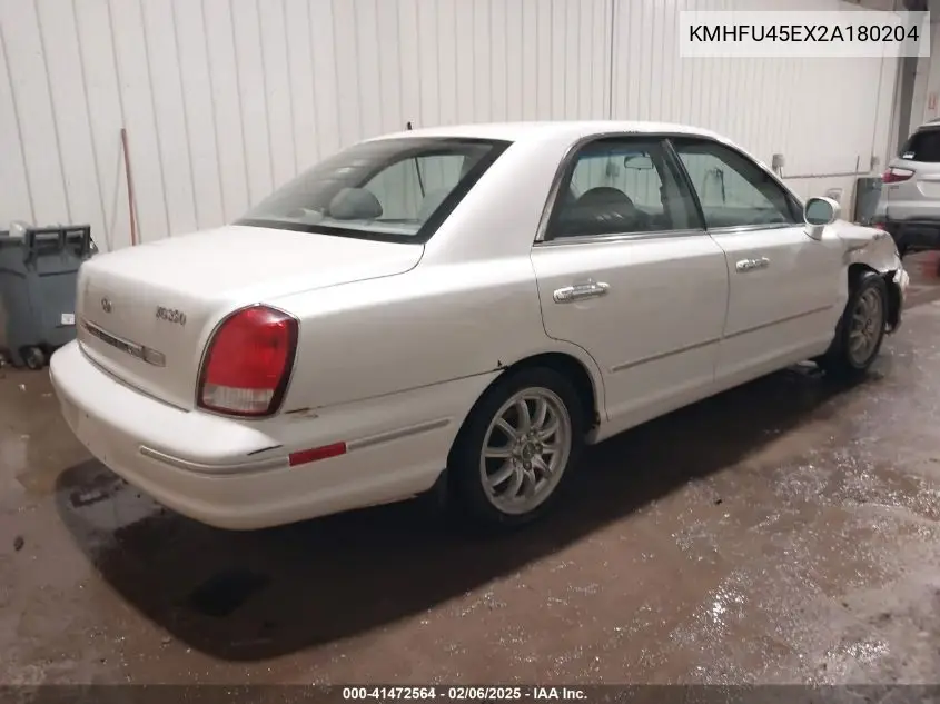 2002 Hyundai Xg350 L VIN: KMHFU45EX2A180204 Lot: 41472564