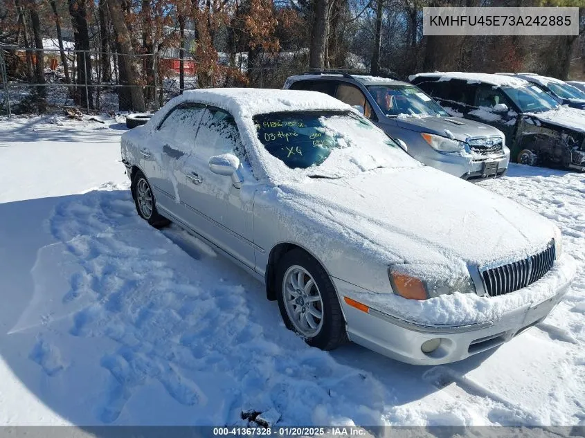 2003 Hyundai Xg350 L VIN: KMHFU45E73A242885 Lot: 41367328