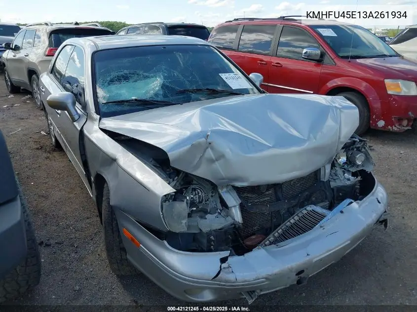 2003 Hyundai Xg350 L VIN: KMHFU45E13A261934 Lot: 42121245