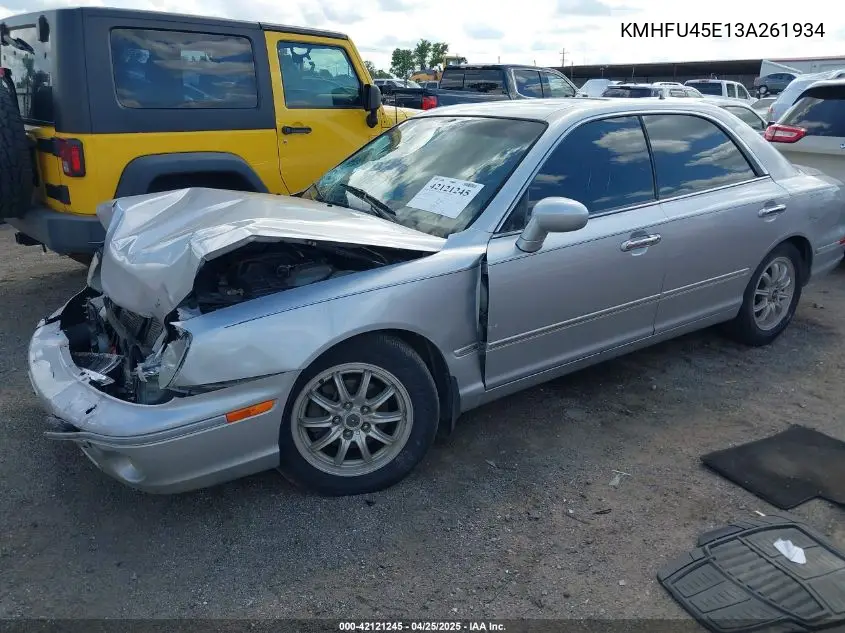 2003 Hyundai Xg350 L VIN: KMHFU45E13A261934 Lot: 42121245