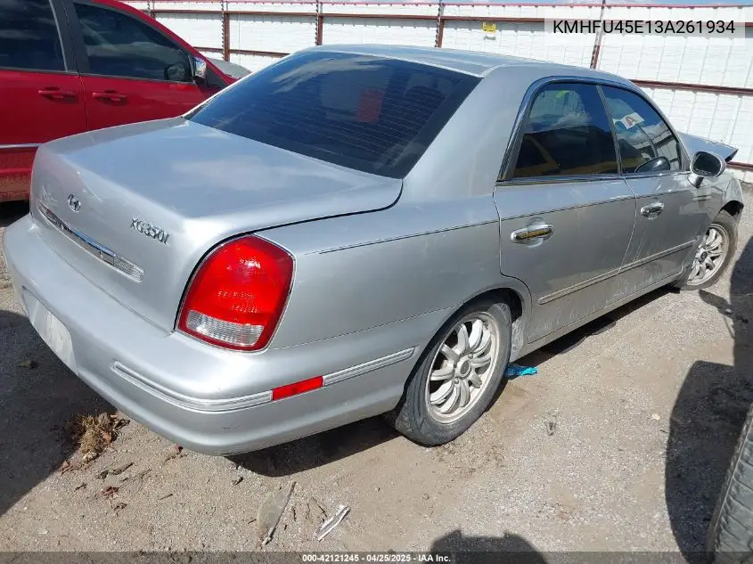 2003 Hyundai Xg350 L VIN: KMHFU45E13A261934 Lot: 42121245