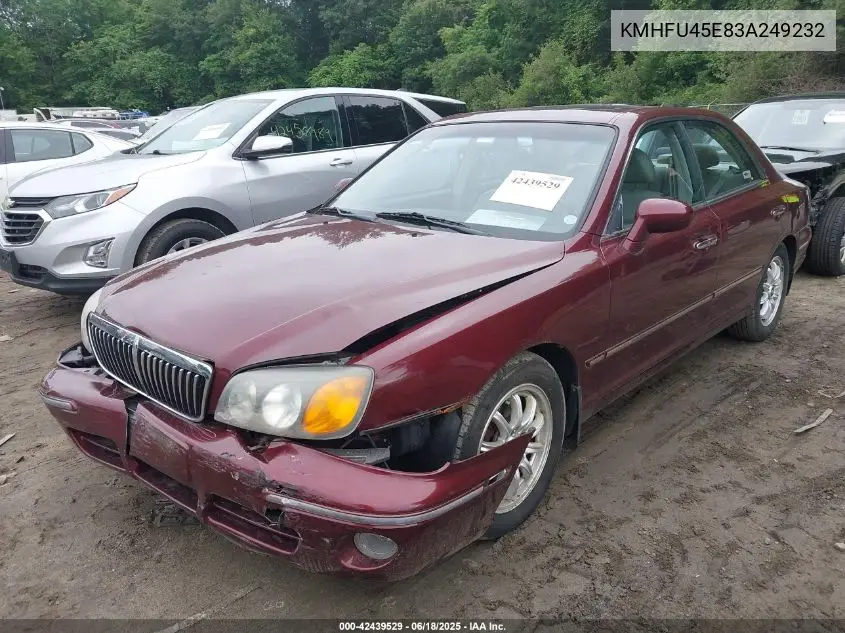 2003 Hyundai Xg350 L VIN: KMHFU45E83A249232 Lot: 42439529