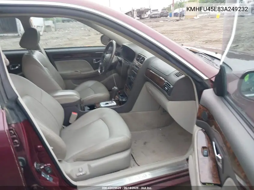 2003 Hyundai Xg350 L VIN: KMHFU45E83A249232 Lot: 42439529