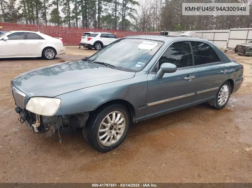2004 Hyundai Xg350 L VIN: KMHFU45E94A300948 Lot: 41797851