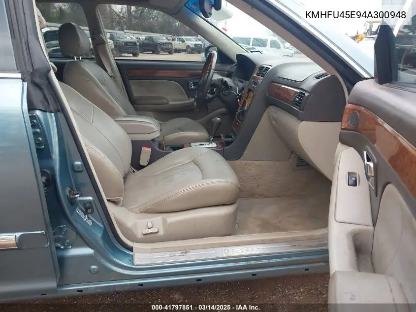 2004 Hyundai Xg350 L VIN: KMHFU45E94A300948 Lot: 41797851