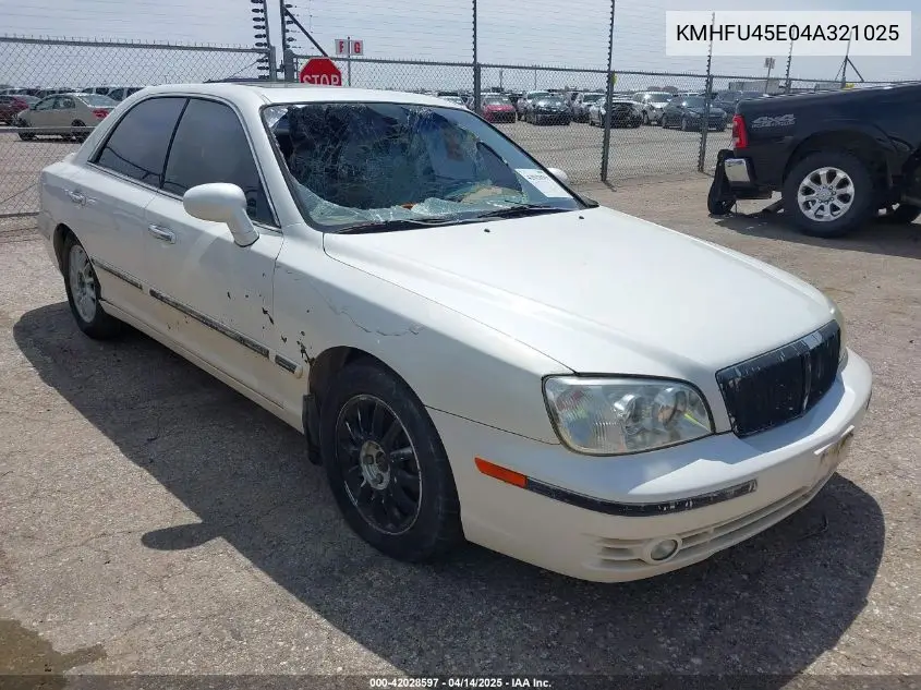 2004 Hyundai Xg350 L VIN: KMHFU45E04A321025 Lot: 42028597