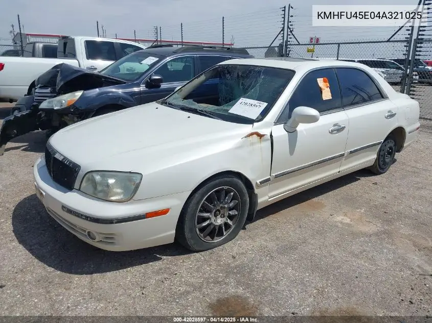 2004 Hyundai Xg350 L VIN: KMHFU45E04A321025 Lot: 42028597