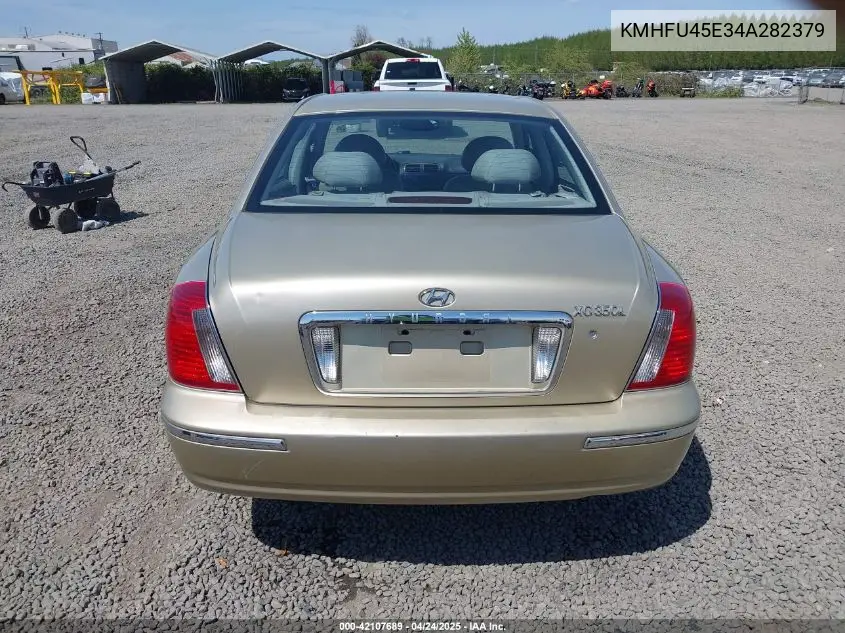 2004 Hyundai Xg350 L VIN: KMHFU45E34A282379 Lot: 42107689