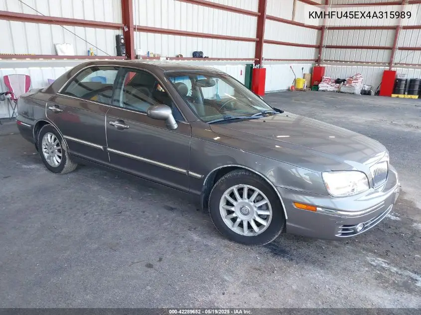 2004 Hyundai Xg350 L VIN: KMHFU45EX4A315989 Lot: 42289652