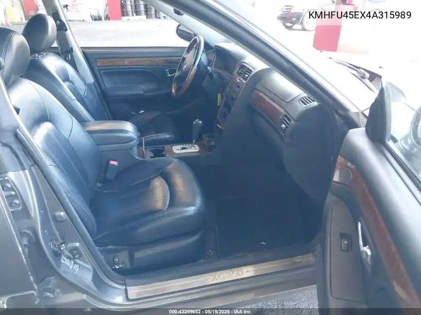 2004 Hyundai Xg350 L VIN: KMHFU45EX4A315989 Lot: 42289652