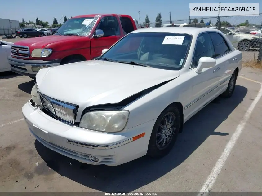 2004 Hyundai Xg350 L VIN: KMHFU45E64A369418 Lot: 42428459