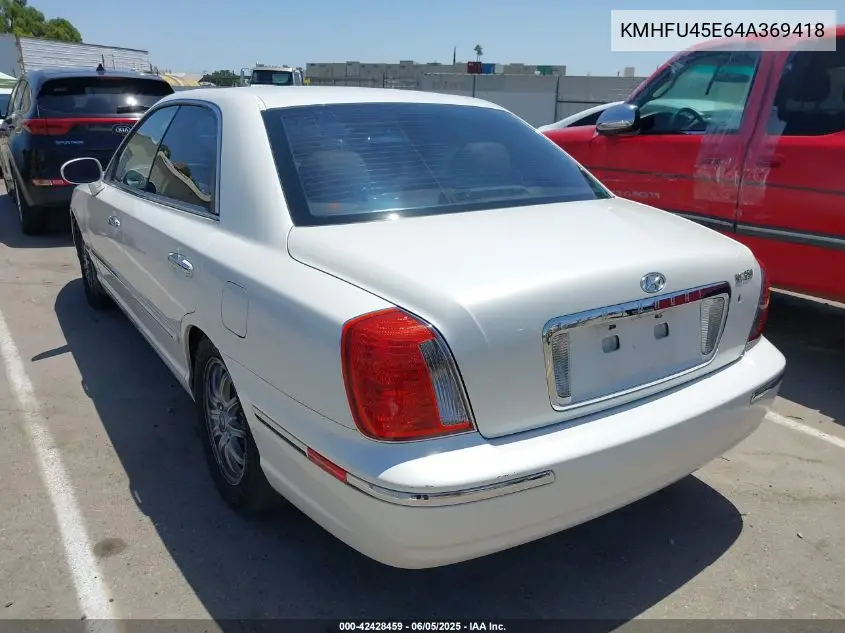 2004 Hyundai Xg350 L VIN: KMHFU45E64A369418 Lot: 42428459