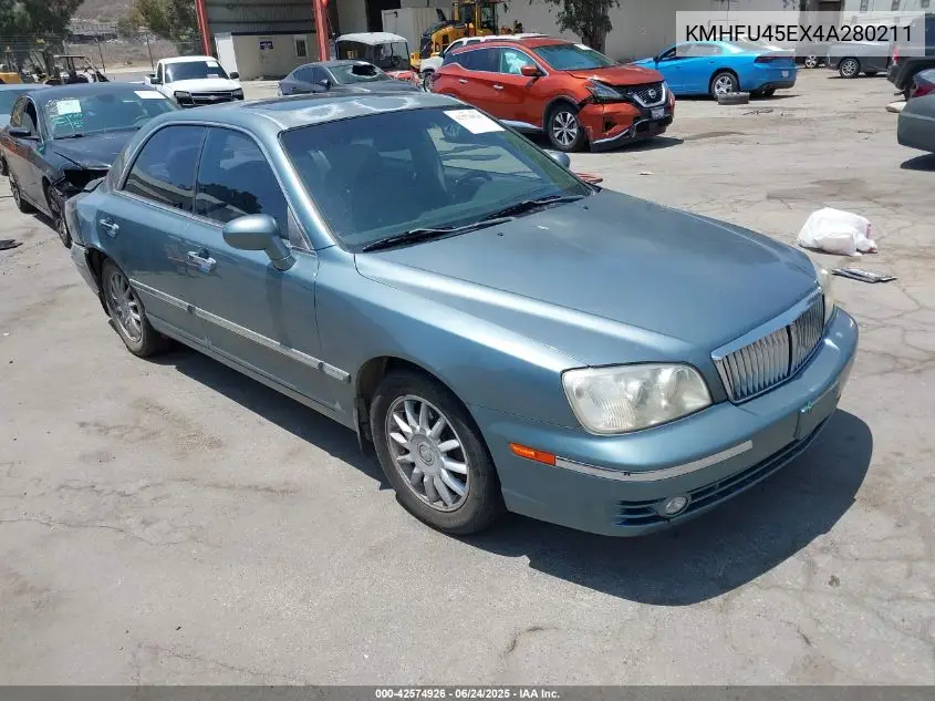 2004 Hyundai Xg350 L VIN: KMHFU45EX4A280211 Lot: 42574926