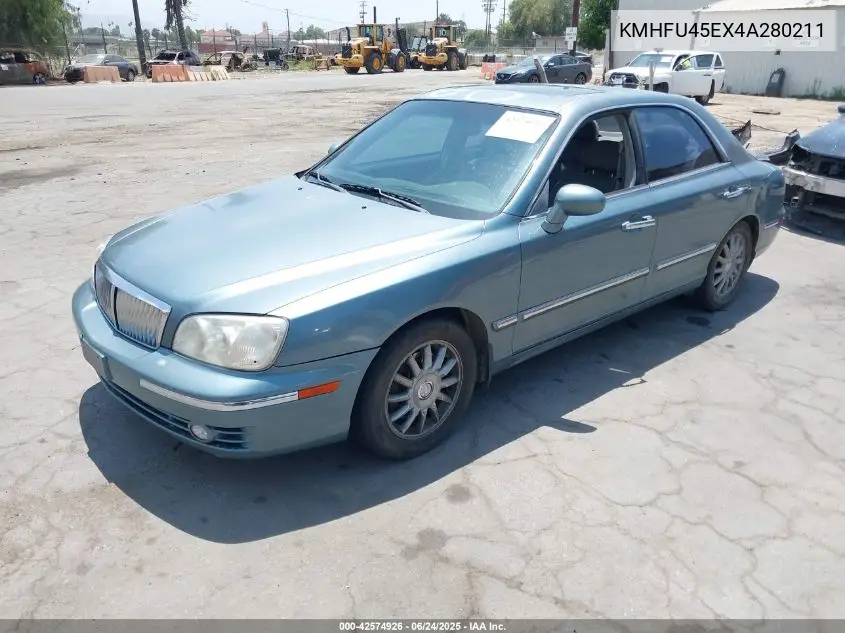 2004 Hyundai Xg350 L VIN: KMHFU45EX4A280211 Lot: 42574926