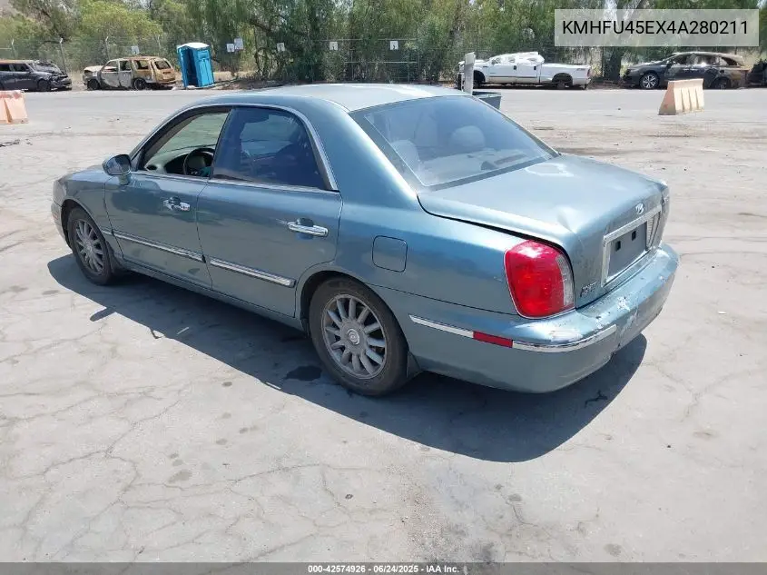 2004 Hyundai Xg350 L VIN: KMHFU45EX4A280211 Lot: 42574926
