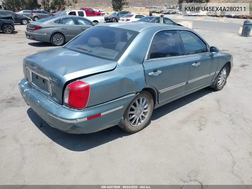 2004 Hyundai Xg350 L VIN: KMHFU45EX4A280211 Lot: 42574926