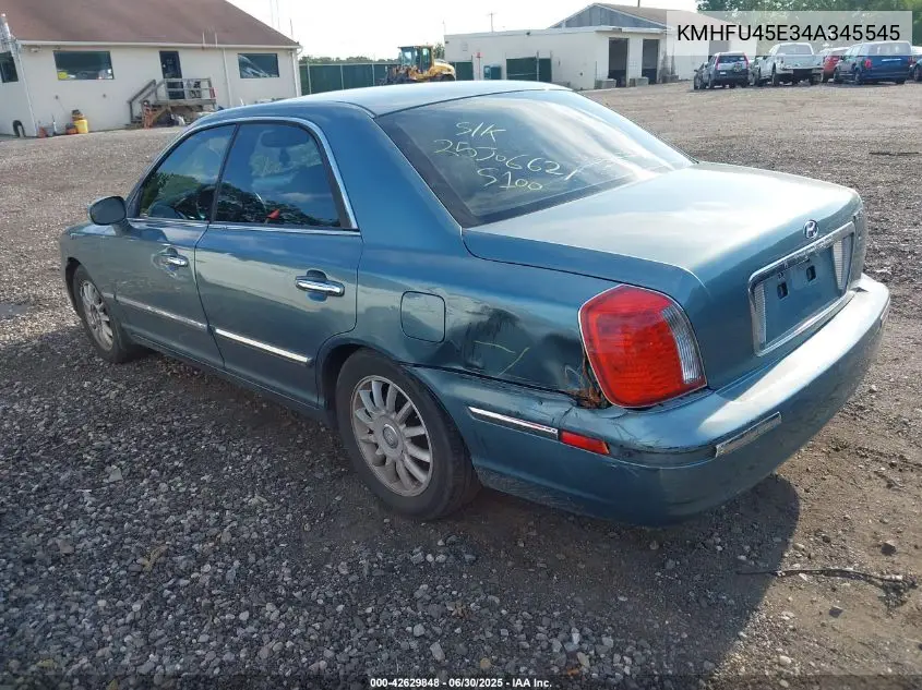 2004 Hyundai Xg350 L VIN: KMHFU45E34A345545 Lot: 42629848