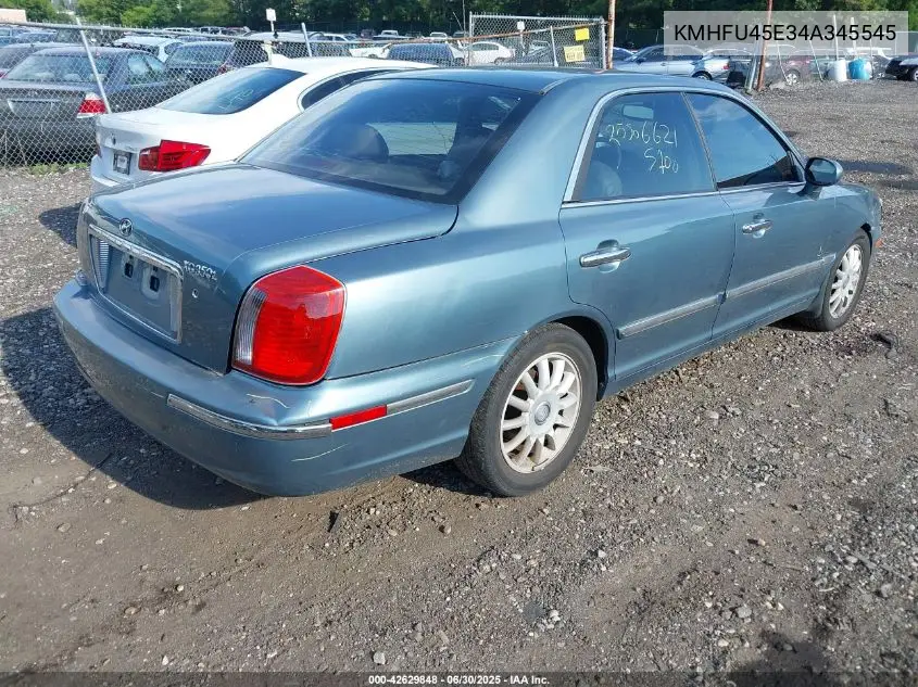 2004 Hyundai Xg350 L VIN: KMHFU45E34A345545 Lot: 42629848