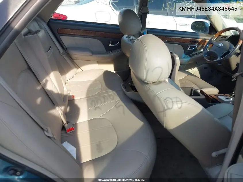 2004 Hyundai Xg350 L VIN: KMHFU45E34A345545 Lot: 42629848
