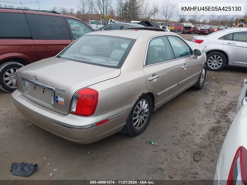 2005 Hyundai Xg350 L VIN: KMHFU45E05A425130 Lot: 40961874