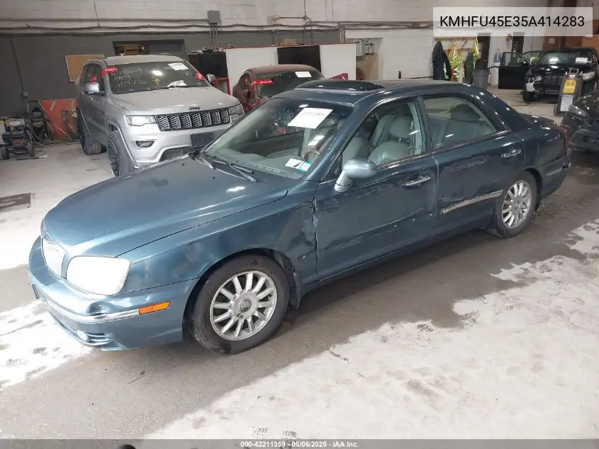 2005 Hyundai Xg350 L VIN: KMHFU45E35A414283 Lot: 42211359