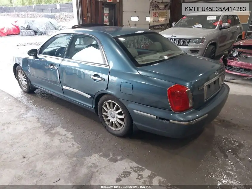 2005 Hyundai Xg350 L VIN: KMHFU45E35A414283 Lot: 42211359
